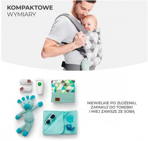 Kinderkraft Baby Carrier NINO CONFETTI, denim, 3m+