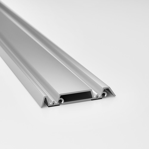 SKYTTA Rail for sliding door frame, aluminium-colour 2 tracks