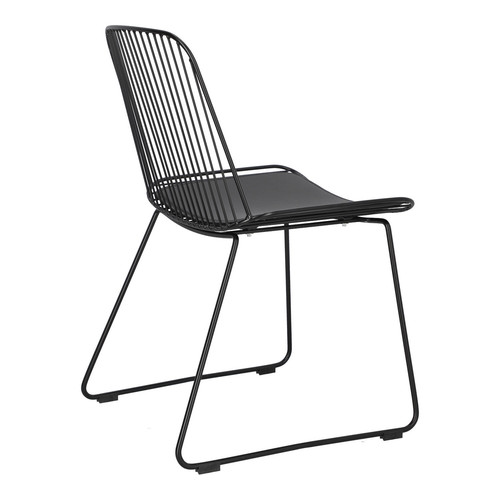 Chair with Seat Pad Dill, black