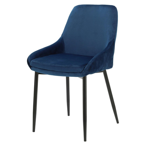 Upholstered Chair Floyd Velvet, blue