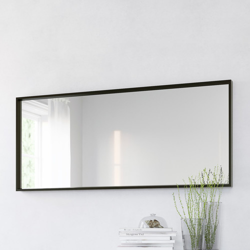 NISSEDAL Mirror, black, 65x150 cm