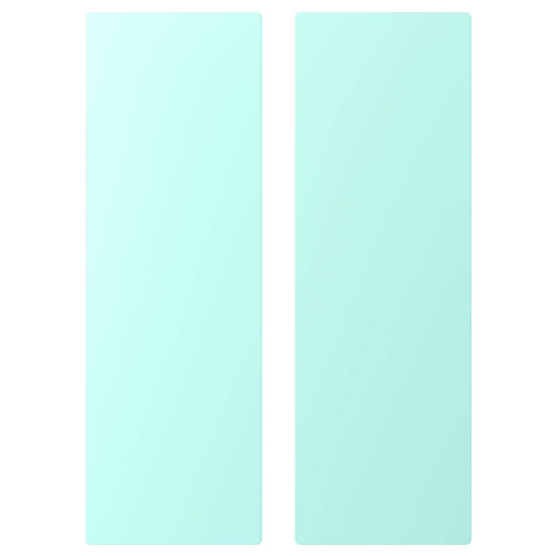 SMÅSTAD Door, pale turquoise, 30x90 cm