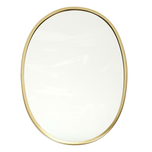 Mirror Arcilla, oval, gold