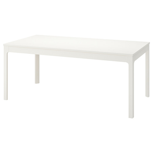 EKEDALEN Extendable table, white, 180/240x90 cm