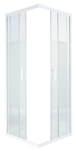 Cooke & Lewis Shower Enclosure Onega 80x80x190cm, white/pattern