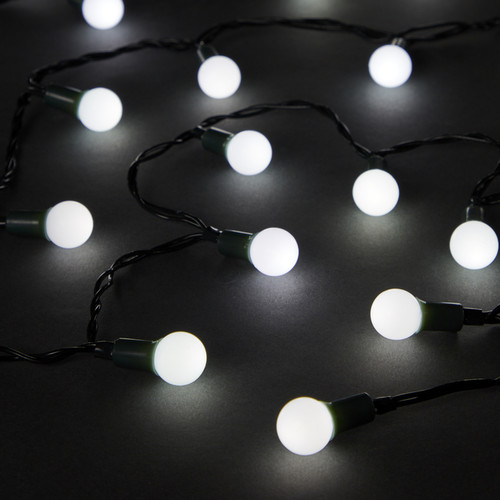 Christmas Lights 240 LED, balls, cool white, in-/outdoor