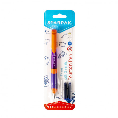 Starpak Fountain Pen Prime, orange-purple