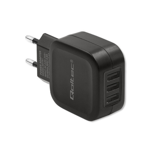 Qoltec Wall Charger EU Plug 17W | 5V | 3.4A | 3xUSB