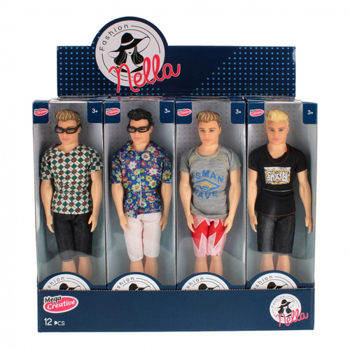 Fashion Doll Boy Nella, 1pc, assorted models, 3+