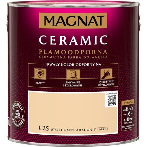 Magnat Ceramic Interior Ceramic Paint Stain-resistant 2.5l, sophisticated aragonite