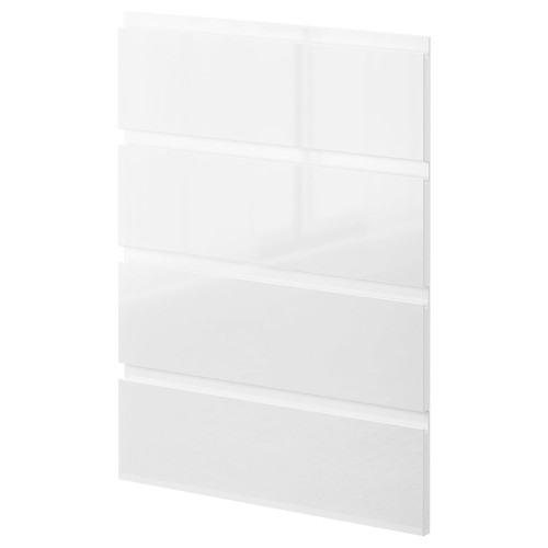 METOD 4 fronts for dishwasher, Voxtorp high-gloss/white, 60 cm