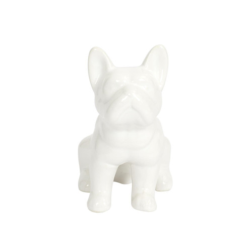 Decoration French Bulldog S, white