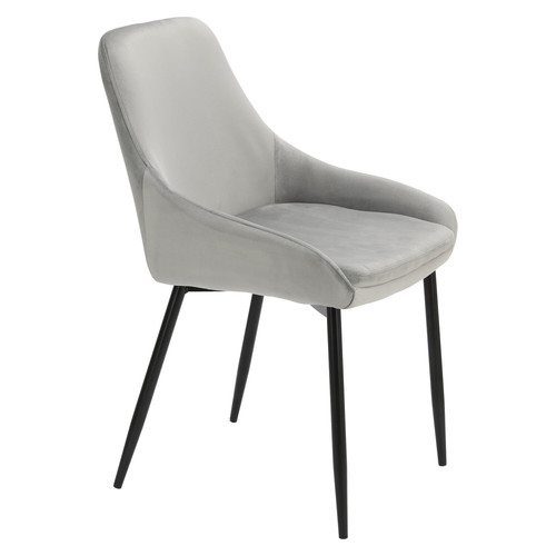 Upholstered Chair Floyd Velvet, grey