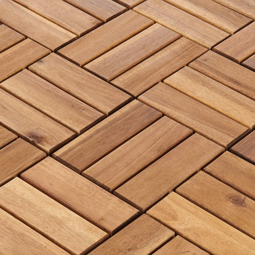 Wood Deck Tile 30x30cm, acacia, 4 pack