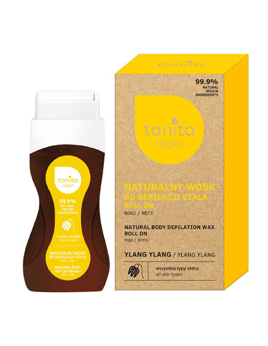 TANITA Natural Body Depilation Wax Roll-on 99.9% Natural Vegan Ylang Ylang 120ml