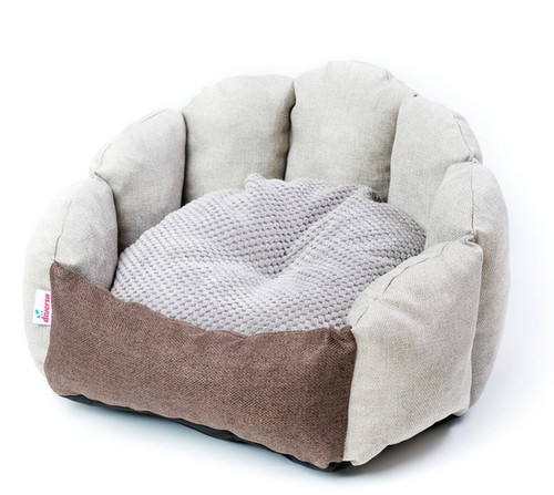 Diversa Dog Bed Miss Shell, small, beige-brown