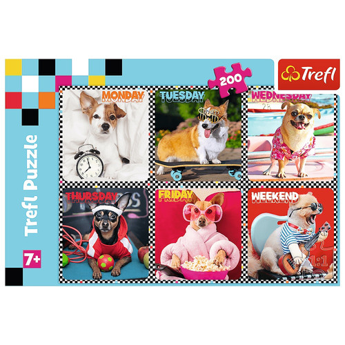 Trefl Children's Puzzle Happy Dogs 200pcs 7+