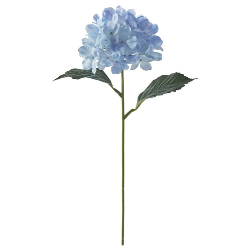 SMYCKA Artificial flower, in/outdoor/Hydrangea light blue, 45 cm