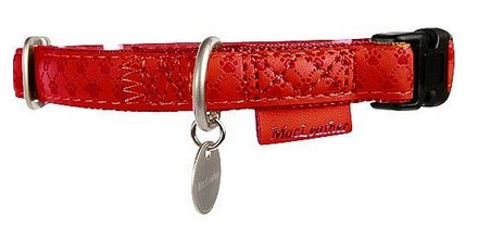 Zolux Dog Collar Mac Leather 20mm, red