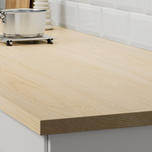 EKBACKEN Worktop, ash effect, laminate, 186x2.8 cm