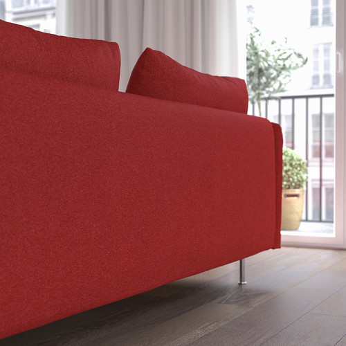 SÖDERHAMN 3-seat sofa, Tonerud red