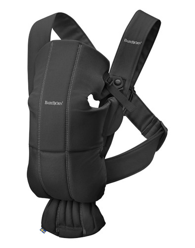 BABYBJÖRN - Baby Carrier MINI Cotton, Black 0-12m