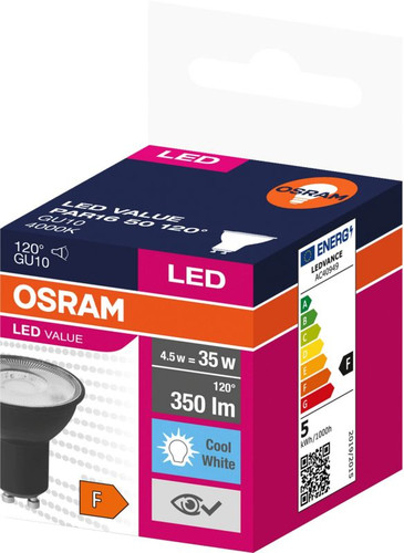 LED Bulb GU10 350lm 4000K 120°