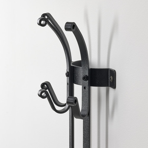 GULDHÖNA Vertical clothes hanger, black, 14x9x64 cm