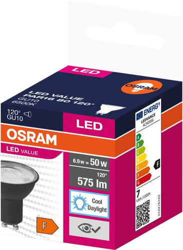 LED Bulb GU10 575lm 6500K 120°