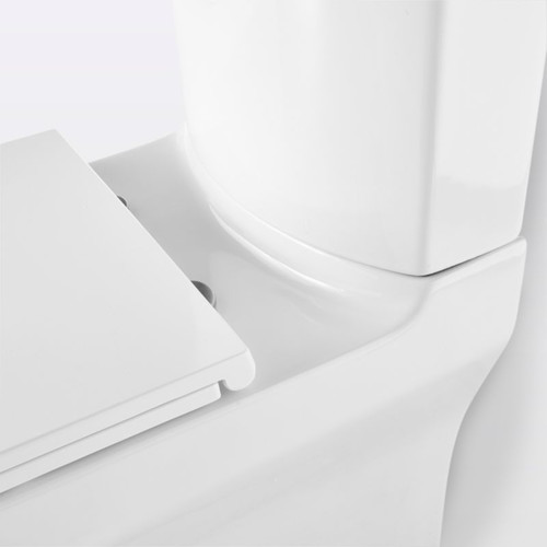 GoodHome Close-coupled Rimless Toilet with Soft Close Seat Cavally Slim 3/6L