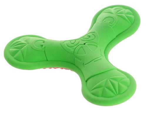 Dingo Dog Toy TPR Boomerang Tri 16.5cm