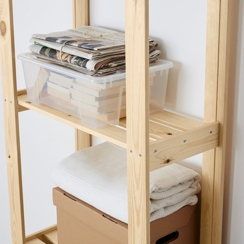 ALBERT Shelving unit, softwood, 64x28x159 cm