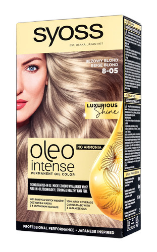 Schwarzkopf Syoss Hair Dye Oleo 8-05 Beige Blond
