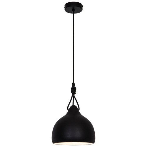 GoodHome Pendant Lamp Aulavik E27, black