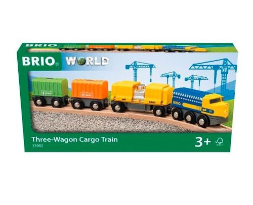 Brio World Three Wagon Cargo Train 3+