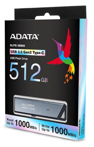 Adata Pen Drive USB Flash Drive Elite UE800 512GB USB3.2-C Gen2