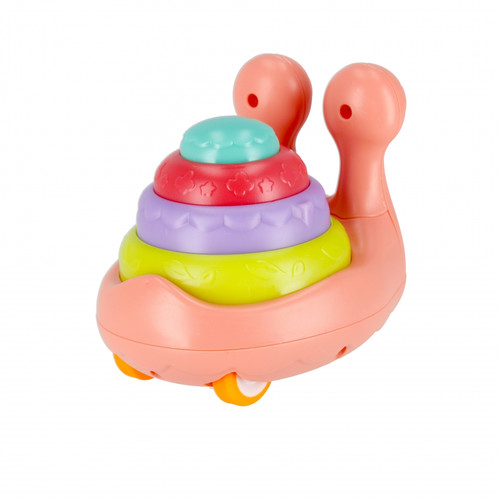 Press & Go Toy Snail 12cm, 1pc, assorted colours, 3+