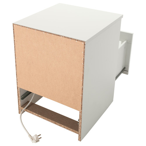 BRIMNES Nightstand, white, 39x41 cm