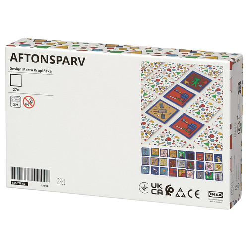 AFTONSPARV Card game, 27 pairs