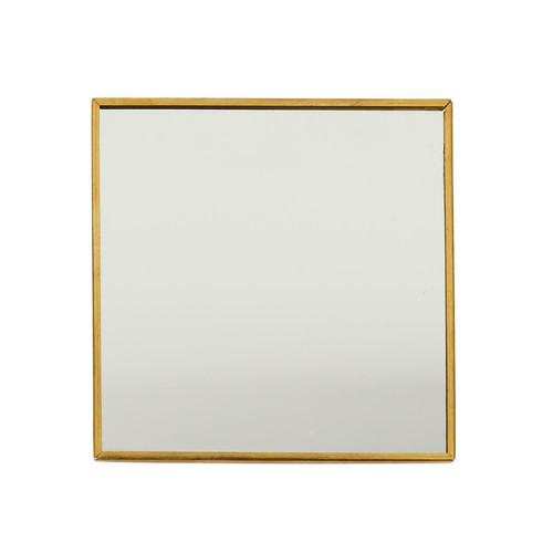 Decorative Mirror Tray 10cm, square, gold