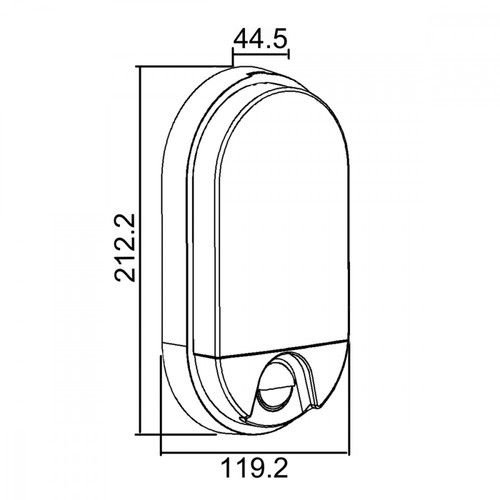 MacLean LED Lamp with Motion Sensor IP54 15W 340 W, indoor/outdoor