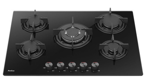 Amica Gas Hob on Glass PGCA7101AoB