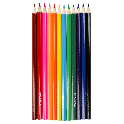 Starpak Colour Pencils 12 Colours Kitty