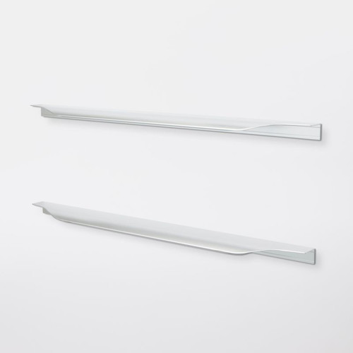 GoodHome Cabinet Strip Handle aluminium 397 mm, 2 pack