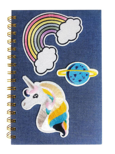 Spiral Notebook Jeans Unicorn