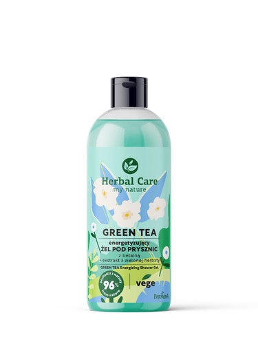 FARMONA Herbal Care Energising Shower Gel Green Tea 96% Natural Vegan 500ml