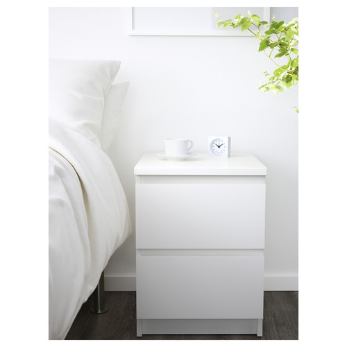 MALM Bedroom furniture, set of 2, white