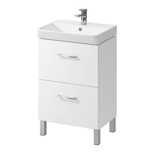 Cersanit Basin Cabinet Olivia Mille 60 cm, white