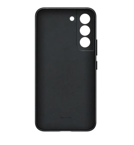 Samsung Phone Case Leather Cover S22, black