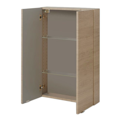 GoodHome Wall Cabinet Imandra 60 x 90 x 15 cm, oak effect